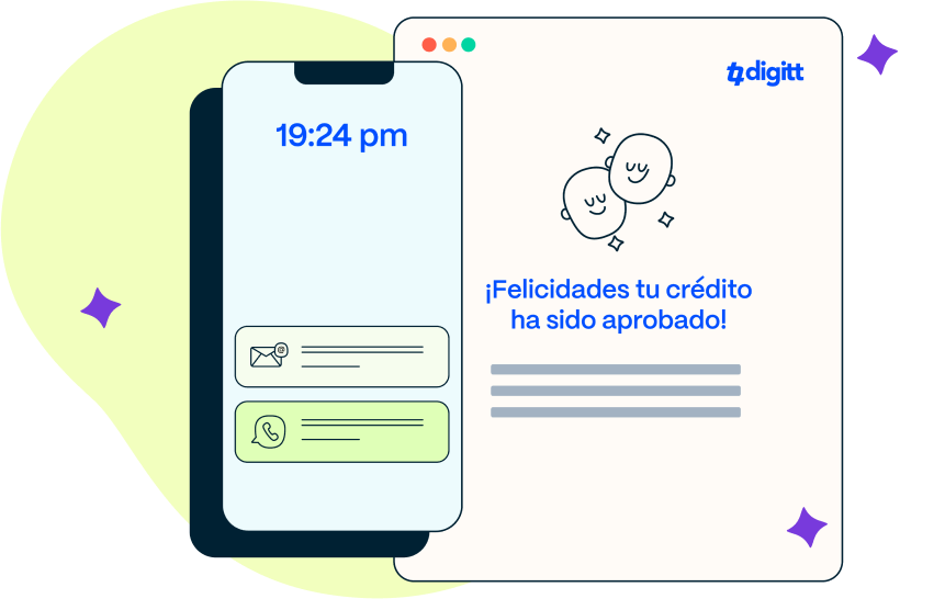 Pantalla de crédito aprobado