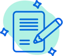Icono de documento con lápiz representando